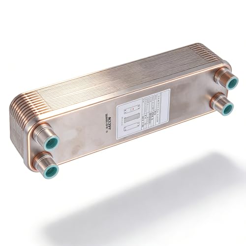 Plate Heat Exchanger Stainless Steel Brazed 4.5MPa Wort Chiller for Beer Water Laboratory - Durable Copper Brazing, Compact Design, Efficient Cooling for Homebrew