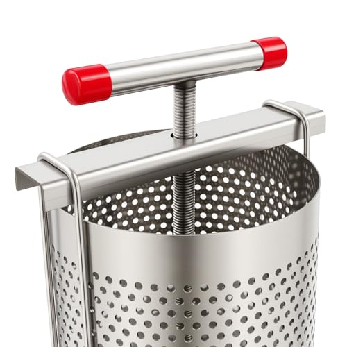 Fruit Wine Press, 3.2 Gallon Honey Press Extractor | Beeswax Presser, Fruit Apple Crusher, Manual Juice Maker, Apple Cider & Nature Juice Making - color: Style 1