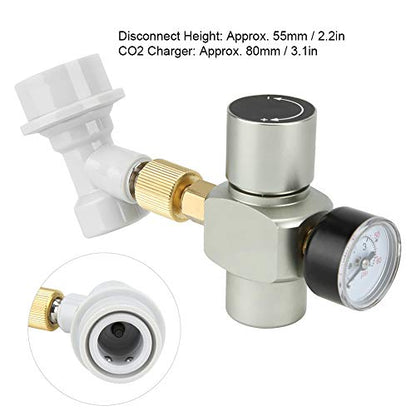 CO2 r, Mini Keg Regulator, Portable Beer Keg Dispenser, Gas s Lock Quick Disconnect for Home