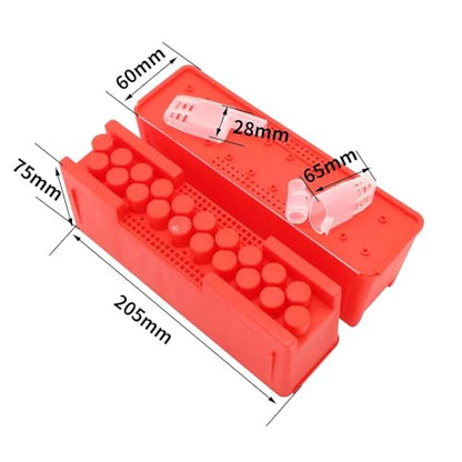 Queen Bee Cage 2pcs Queen Bee Transport Box and 20Pcs Cages Rearing Cup Kit Plastic Incubator Beekeeping Tool for Beekeeping Supplies
