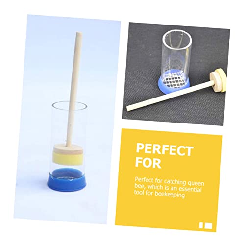UKCOCO 2pcs Mark Bottle Keeping Decor Marking Bottles Cage Beekeeper Accessories Beekeeper Supplies Beekeeper Tools Bee Marking Tools Wooden