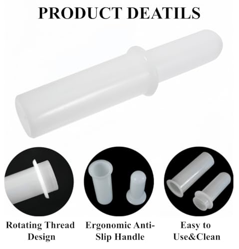 HeCotia Meat Grinder Pusher Tool, Meat Food Grinder Plunger Vegetable Fermentation Tampler for Chopper, Sausage Stuffer & Mince Masher Attachments