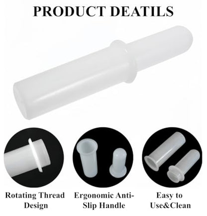 HeCotia Meat Grinder Pusher Tool, Meat Food Grinder Plunger Vegetable Fermentation Tampler for Chopper, Sausage Stuffer & Mince Masher Attachments