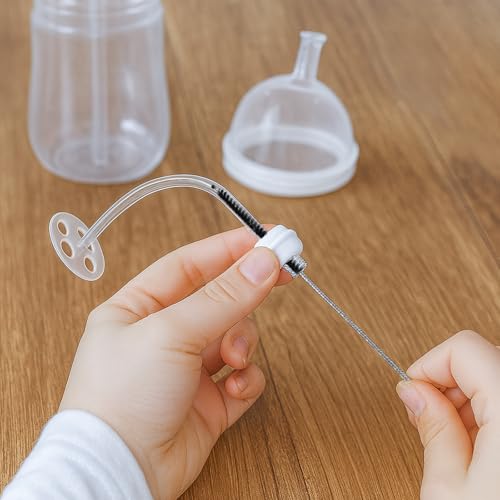 LOVEINUSA Straw Cleaner Brush, 14PCS 8.3 Inch Nylon Tube Brush Set, Bottle Cleaning Brushes for Sippy Cup, Tumbler, Water Bottle, Tight Spaces - color: 14pcs