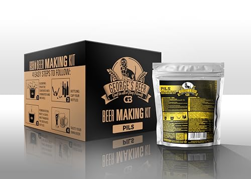 Georges Beer Fermentation Equipment Kit with Liquid Malt and Hops Extract Concentrate - Makes 5 Liters - No Experience Needed - Pilsner - Sold by North Mountain Supply - style: Kit - Pilsner