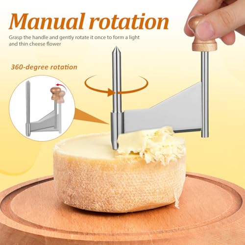 VOSAREA Cheese Shaver Manual Handheld Cheese Grater Cutter with Stainless Steel Blade for Vegetables and Fruits 5.70X3.54X0.98 Inch Kitchen Tool - color: Silver