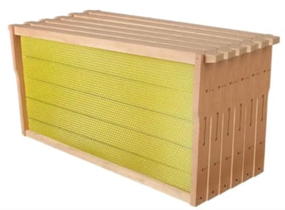 Swampland Bees - 20 Pack of Fully Assembled Wired Beeswax Foundation Deep (9-1/8") Frames. High-Tensile Stainless-Steel Wire, Plastic-Free Commercial Grade. FBA - size: Deep 9-1/8"