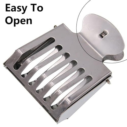 TopHomer 6 Pcs Beekeeping Clip Stainless Steel Hand Queen Bee Catcher Cage Beekeeeping Tool for Beekeeper Easy to Use - style: 6 Pcs