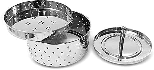 Stainless Steel Round Paneer Mould | Paneer Strainer 350ml | Paneer Press Mould Maker (Round, Pack of 1, Silver)