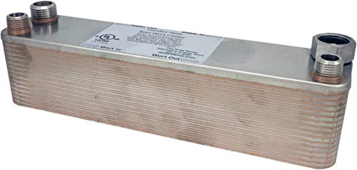 B3-23A 30 Plate Beer Wort Chiller 3/4" Garden Hose x 1/2" MPT