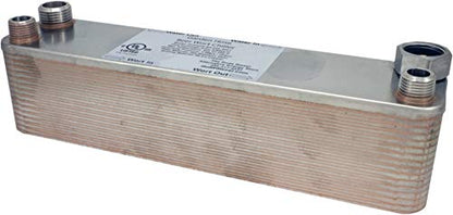 B3-23A 30 Plate Beer Wort Chiller 3/4" Garden Hose x 1/2" MPT