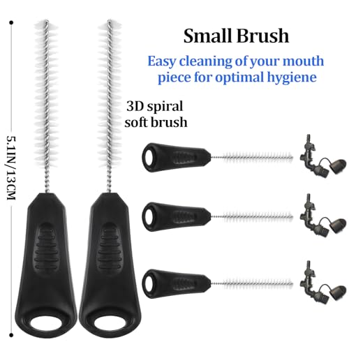Patelai 8 in 1 Hydration Bladder Cleaning Kit Includes 3 Different Brushes and Drying Collapsible Bladder Frame, Water Reservoir Backpack Cleaning Kit - color: Black