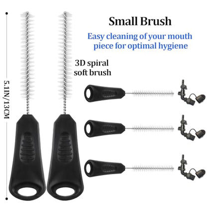 Patelai 8 in 1 Hydration Bladder Cleaning Kit Includes 3 Different Brushes and Drying Collapsible Bladder Frame, Water Reservoir Backpack Cleaning Kit - color: Black