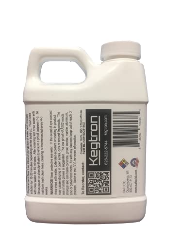 Acid Beer Line Cleaner 16 Fl Oz - Powerful & Safe Beer Stone Remover - Nontoxic & Biodegredable Draft System Cleanser - size: 16 Fl Oz (Pack of 1)