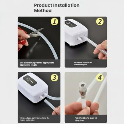 Portable Electric Auto Siphon Pump, Food Grade Self Priming Pump for Bottling Home Brew Wine,Beer,Beverages and Kombucha,Rechargeable Water Transfer Pump Kit with 6.5 Feet Hose,No Mess Leak 1L/min