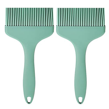 Basting Brush Silicone Pastry Baking Brushes Large Grill BBQ Sauce Marinade Meat Glazing Oil Brush Heat Resistant, Kitchen Cooking Baste Pastries Cakes Desserts, Dishwasher Safe 2Pack (2)