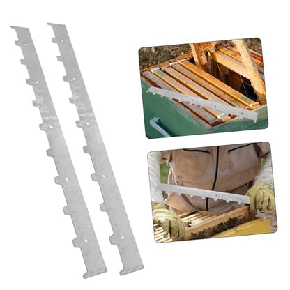BESPORTBLE 2pcs Beehive Frame Spacers Metal Hive Divider for Beekeeping Lightweight and Easy to Install Prevents Frame Movement Essential Beekeeping Tool