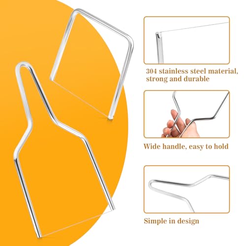 2 PCS Wire Cheese Slicer, Stainless Steel Wire Cheese Cutter Kit for Kitchen Block Cheese and Butter Slicer Tool (Y Type & U Type)