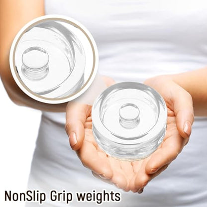 Fermentation Glass Weights with Easy Grip Handle for Mason Jars, Lead-Free, Washable (4 PCS) - color: 4 PCS