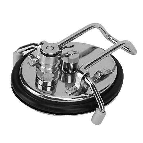 Homebrew Carbonation Keg Lid with 0.5 Micron Stainless Steel Carbonation Stone Replacement Compatible with Pepsi Kegs