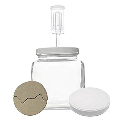 3-piece Cylinder Fermentor Grommet Air Lock Home Brew Beer