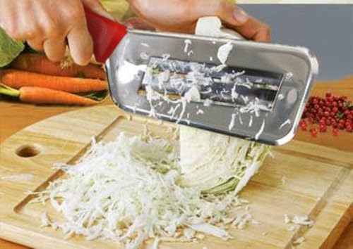 YukaBa Cabbage Kitchen Knife Slicer Chopper Shredder Sauerkraut Cutter Coleslaw Grater (Red-A) - color: Red-A