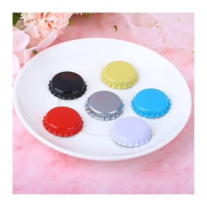100Pcs Caps Homebrew Beer Caps Craft Beer Bottling Caps Oxygen Absorbing Seal Crown Caps for DIY Home Brewing Beer Tool(Black) - color: Black