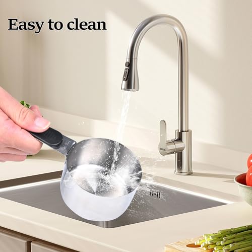 DOTINGHUX 1 Cup Magnetic Grips Stainless Steel Measuring Cup -1PCS - size: 1 cup
