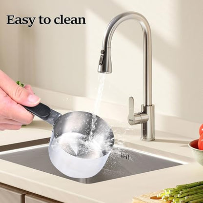 DOTINGHUX 1 Cup Magnetic Grips Stainless Steel Measuring Cup -1PCS - size: 1 cup