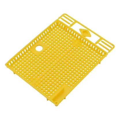 Queen Bee Cage 10Pcs Reusable Queen Bee Isolator Introduction Cage Portable Plastic Isolation and Introducing Beekeeping Tools for Beekeeping Supplies(Yellow) - color: Yellow