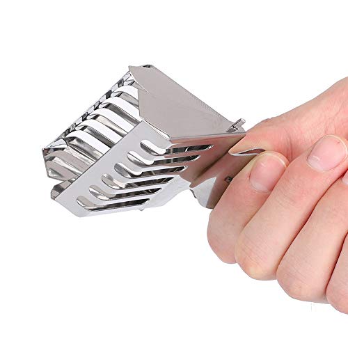 Queen Bee Catcher Clip | 5Pcs Stainless Steel Containment Cage for Beekeeping | Book - Clip Design for Safe Transfer/Observation/Capture | 5 x 7cm Escape Guard