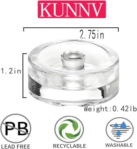 Glass Weights Mason Jar Fermentation kit for Wide Mouth Mason Jars Vegetable Sauerkraut Fermenting whit Easy Grip(Jars Not Included) (4 Glass weight)