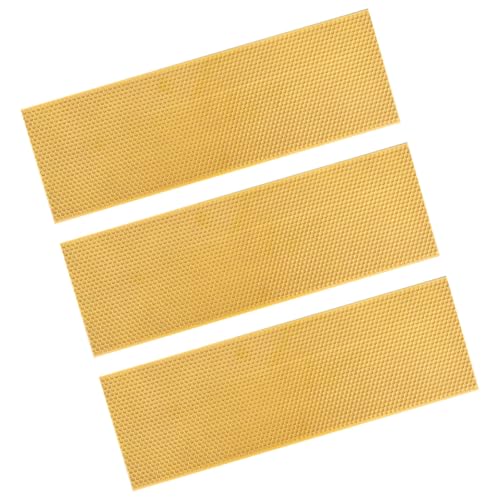 3pcs Plastic Comb Foundation Bee House Foundation Deep Hive Honeycomb Sheet Beekeeping Tool for Beekeepers Patio and Farm Use