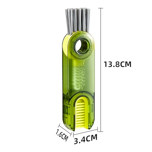 3 in 1 Cup Lid Cleaning Brush Set - Multifunctional Cup Cleaning Brushes, Water Bottle Brushes for Cleaning, Home Kitchen Crevices Cleaning Brush (3 Packs)