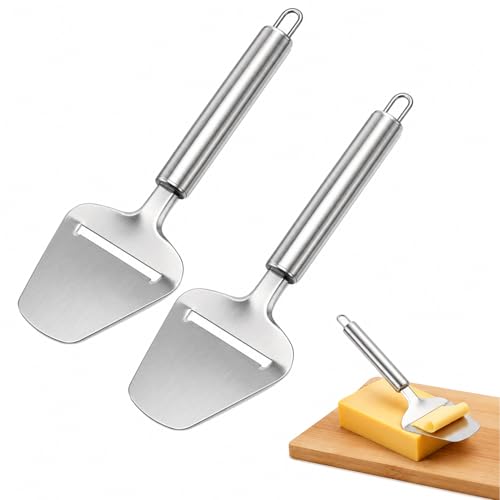 2pcs Cheese Peeler,Cheese Shaver,Cheese Slicer,Cheese Plane,Cheese Slicers For Block Cheese,Stainless Steel,For Cutting Butter Or Chopping Citrus Fruits, Carrots, And Other Hard Vegetables