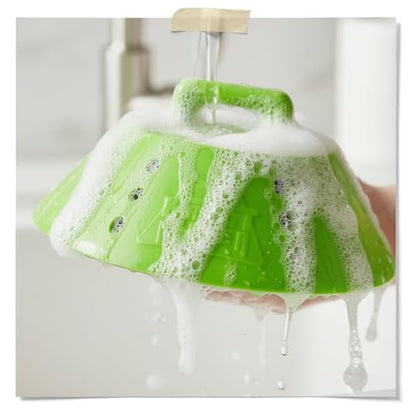 Fermentaholics KrautKeeper™ Silicone Fermentation Weight – Keeps Veggies Submerged in ½-Gallon & 1-Gallon Jars, Fits 6.3" Diameter, Reusable. For Fermented Foods, Sauerkraut, Kimchi, Pickles & More