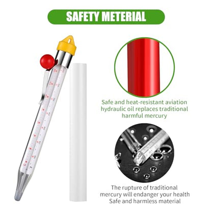 Candy Thermometer Deep Fry Thermometer with Pot Clip 2026 New Instant Read Glass Thermometer Candy, Fry, Jam, Sugar, Syrup, Jelly Thermometer Food Thermometer Kitchen Accessories for Home Cooking