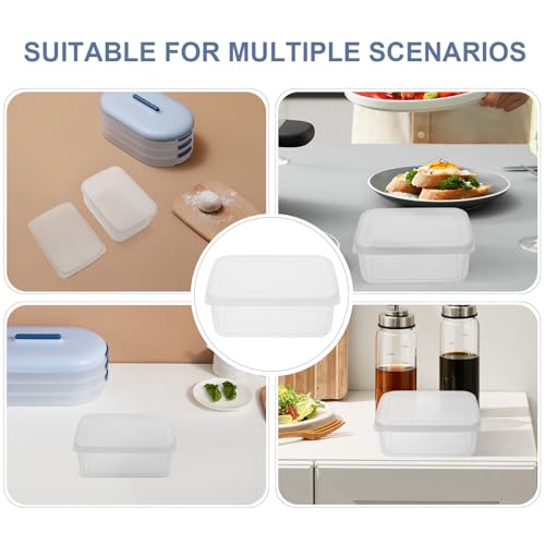Sealed Cheese Bread Fresh-keeping Box with Lid 1100ml Portable Refrigerator Food Storage Container for Kitchen and Lunch Meal Prep