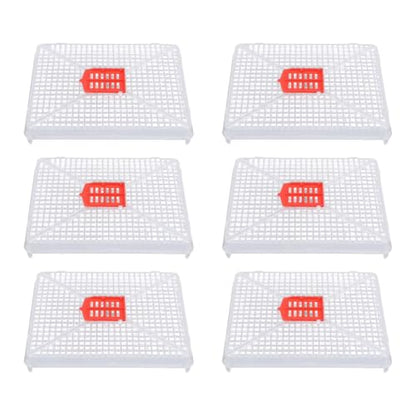 6pcs Plastic Queen Cage Beekeeping Tool Beekeeping Box with Square Buckle Design for Artificial Swarming, Introduction of Queens