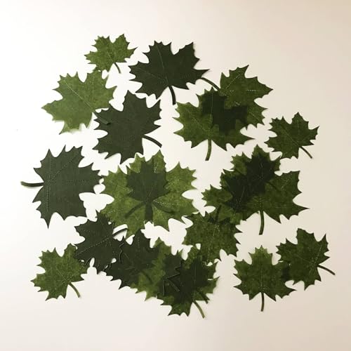 Disposable Cheese Board Leaves, Set of 50, Dark Green Cheese Leaves, Perfect Cheese Board Accessories for Serving Meat and Cheese, Great for Travel, Weddings