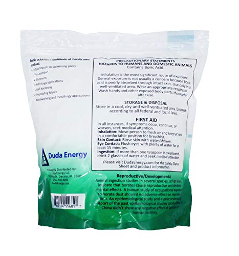 Duda Energy Boric Acid Powder and Diatomaceous Earth Food Grade with Duster