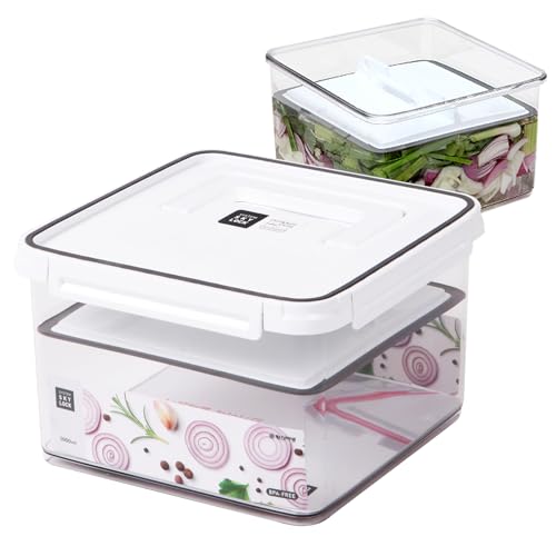 Pickle keeper Press Plate Food Storage Container Organizer for Kimchi Sauerkraut Fermentaion Airtight Lid Locking for Preserved Food (5900ml / 1.6 gal) - size: 5900ml / 1.6 gal