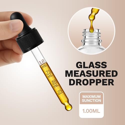 12 Pack, 1 oz Tincture Bottles with Dropper, Clear Glass Dropper Bottle with Stainless Steel Funnel, Pipettes & Labels, 30 ml Eye Dropper Bottles leakrproof For Essential Oils Serums Hair Body Oils - color: Clear