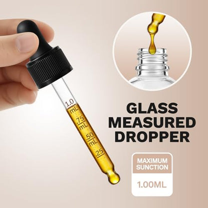 12 Pack, 1 oz Tincture Bottles with Dropper, Clear Glass Dropper Bottle with Stainless Steel Funnel, Pipettes & Labels, 30 ml Eye Dropper Bottles leakrproof For Essential Oils Serums Hair Body Oils - color: Clear