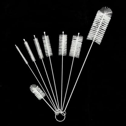 Cleaning Brushes,16 Pcs Pipe Tube Brush Pipe Cleaning Brushes Bottle Brush,for Washing Narrow Neck Water Bottles Jars Teapot Spout Coffee Machine Tube(White&Black)