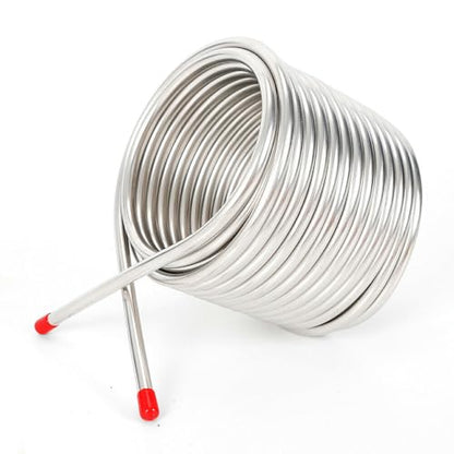 304 Stainless Steel Tubing Coil, Cooling Coil Pipe, Immersion Wort Chiller Cooling Coil Pipe for Home Brewing