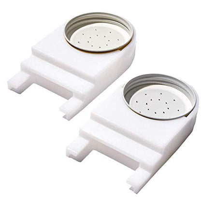Bee Hive Entrance Feeder - Includes Lids, Fits Most Small Mouth Canning Feeder and Waterer (2 Pack)
