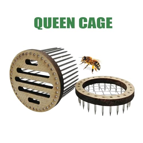 8 pcs Wooden Queen Bee Cage Stainless Steel Needle Type Catcher Isolation Room Beekeeping Equipments Beekeeper Supplies