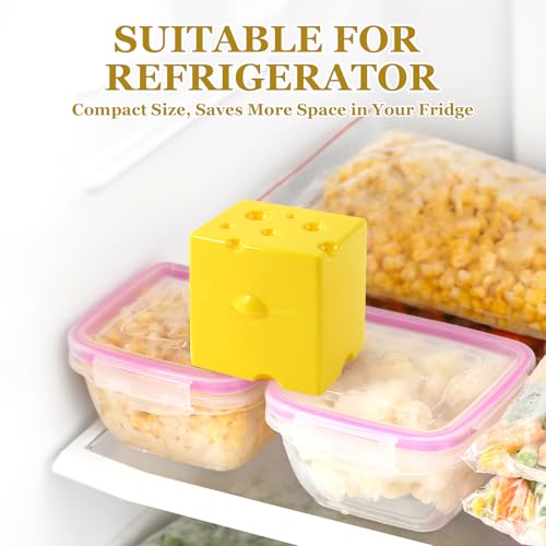 2Pcs Sliced Cheese Slice Holder Container for Refrigerator, Cow Cheese Storage Container for Fridge with Flip Lid, Butter Block Cheese Keeper Saver Box,Kitchen Gadget for Saving Cheese