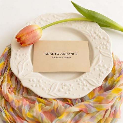 Keketoarrange Table Runner Diamond Cheesecloth Sheer Gauze Rustic Colorful Runner Decor 120 Inch 10 FT Cheese Cloth for Holiday Kitchen Dining Wedding Party Summer Home Decorations - color: Diamond, size: 1pc 10ft